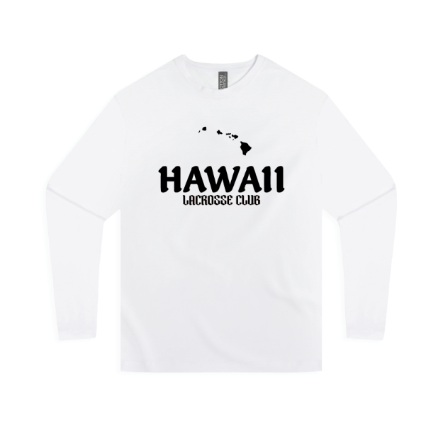 Picture of Long Sleeve Tshirt (White)-HAWAII LACROSSE STORE