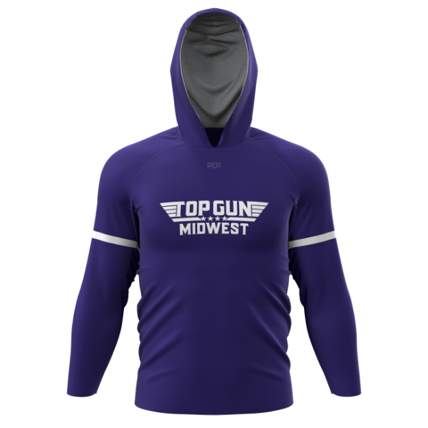 Picture of Long Sleeve Hooded Sun Shirt-Top Gun Midwest