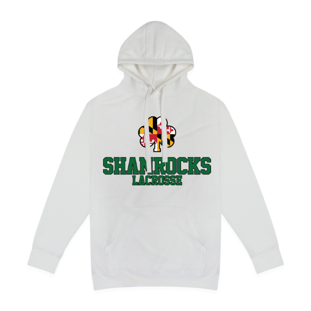 Picture of Pullover Fleece (White)-SHAMROCKS