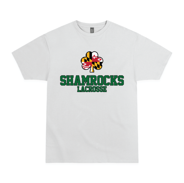 Picture of Short Sleeve Tshirt (White)-SHAMROCKS