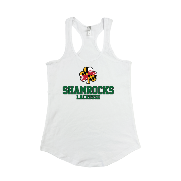 Picture of Women's Tank (White)-SHAMROCKS