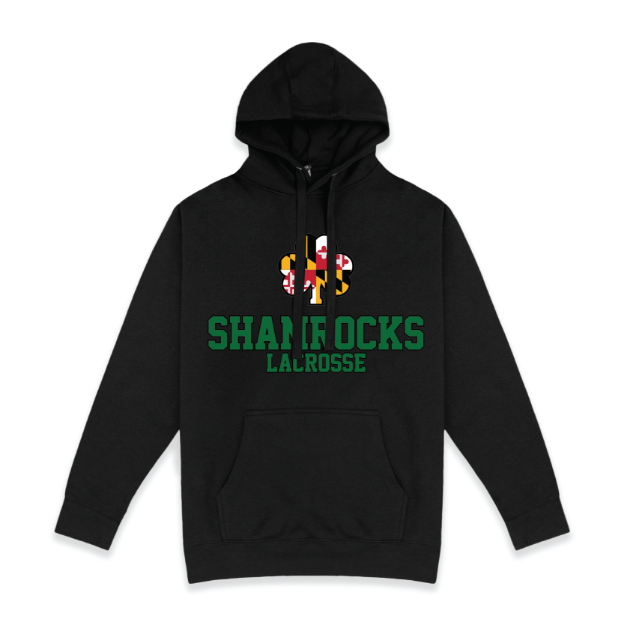 Picture of Pullover Fleece (Black)-SHAMROCKS