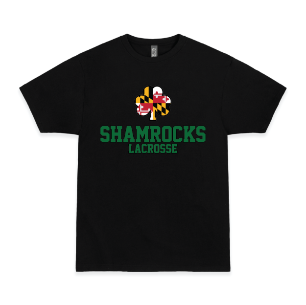 Picture of Short Sleeve Tshirt (Black)-SHAMROCKS