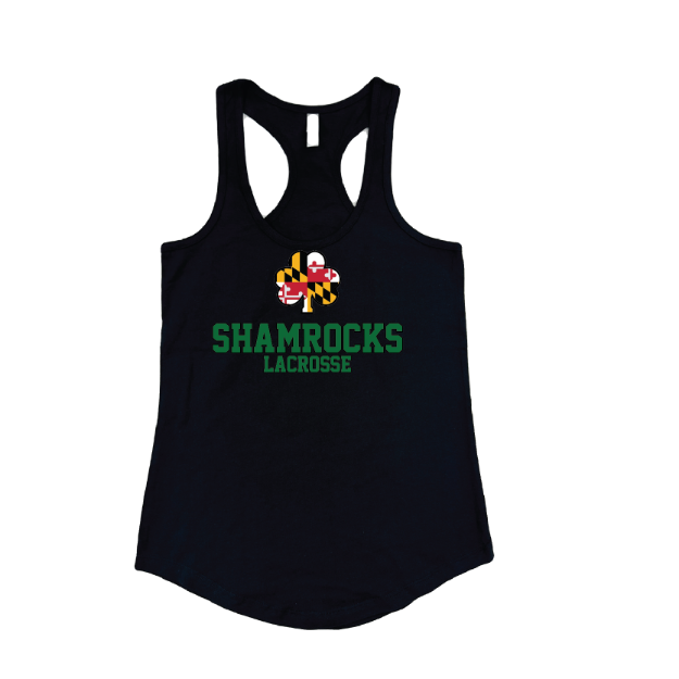 Picture of Women's Tank (Black)-SHAMROCKS