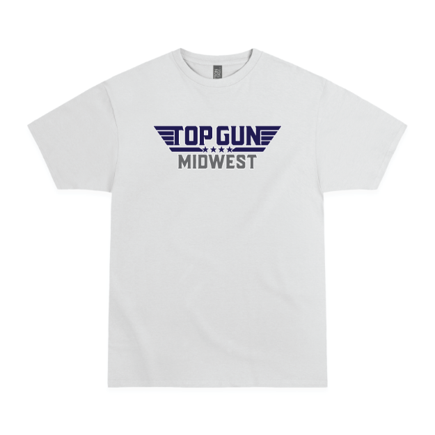 Picture of Short Sleeve Tshirt (White)-Top Gun Midwest