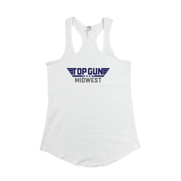 Picture of Women's Tank (White)-Top Gun Midwest
