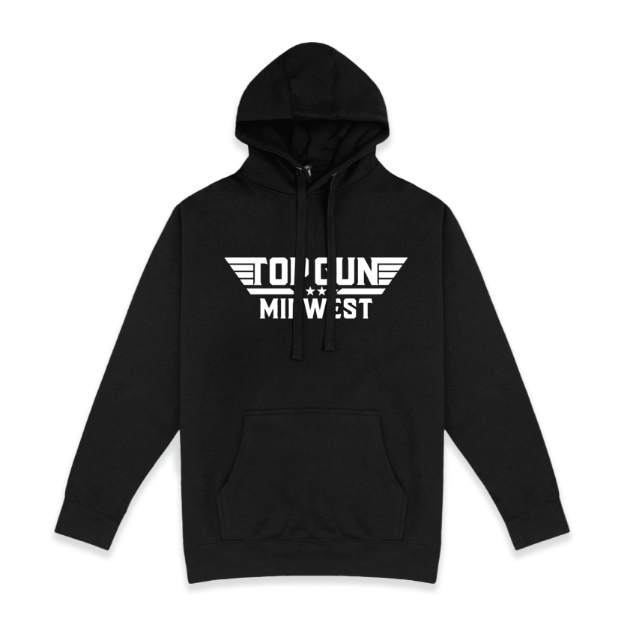Picture of Pullover Fleece (Black)-Top Gun Midwest