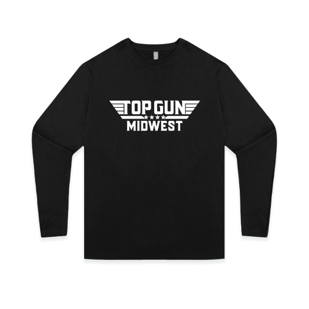 Picture of Long Sleeve Tshirt (Black)-Top Gun Midwest