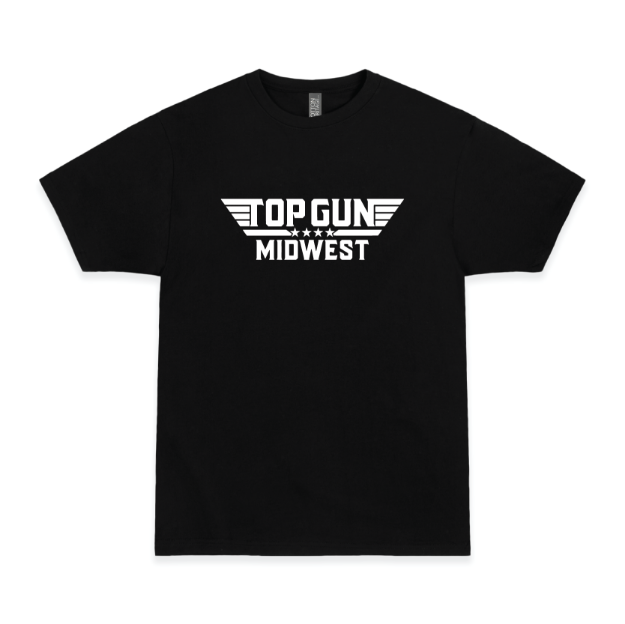 Picture of Short Sleeve Tshirt (Black)-Top Gun Midwest