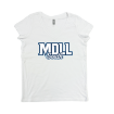 Picture of Women Vneck Tshirt (White)-MDLL South