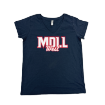 Picture of Women Vneck Tshirt (Navy)-MDLL West