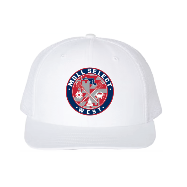Picture of DTF-Mesh Snapback Hat - (White/White)-MDLL West