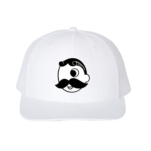 Picture of DTF-Mesh Snapback Hat - (White/White)-MR BOH STORE