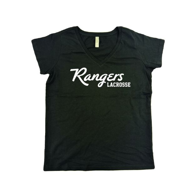 Picture of Women Vneck Tshirt (Black)-VISTA RIDGE RANGERS