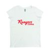 Picture of Women Vneck Tshirt (White)-VISTA RIDGE RANGERS