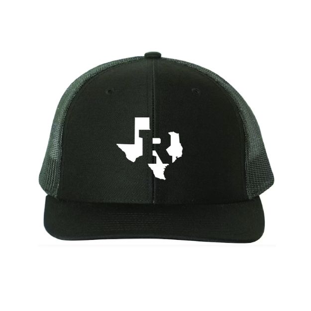 Picture of DTF-Mesh Snapback Hat - (Black/Black)-VISTA RIDGE RANGERS
