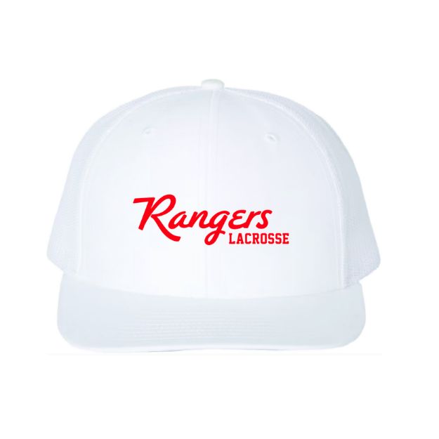 Picture of DTF-Mesh Snapback Hat - (White/White)-VISTA RIDGE RANGERS