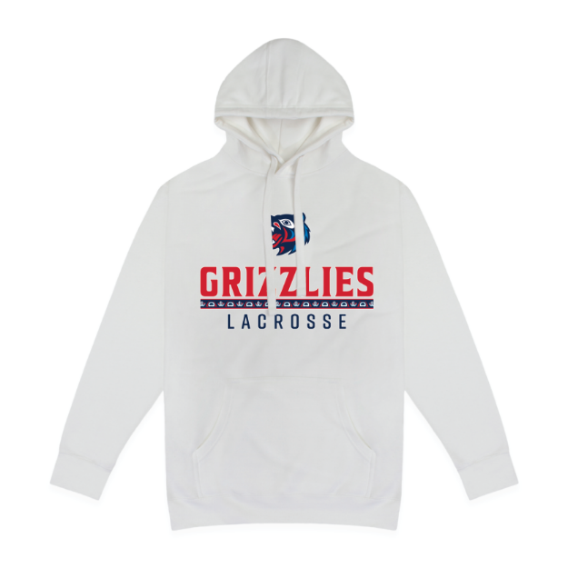 Picture of Pullover Fleece (White)-GRIZZLIES LACROSSE STORE