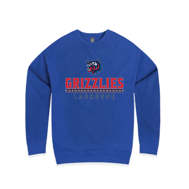 Picture of Crew Neck (Royal)-GRIZZLIES LACROSSE STORE