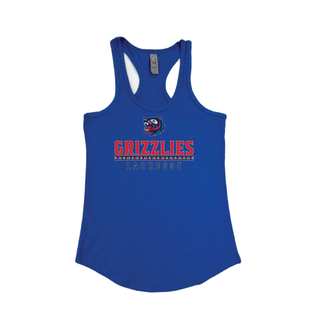 Picture of Women's Tank (Royal)-GRIZZLIES LACROSSE STORE