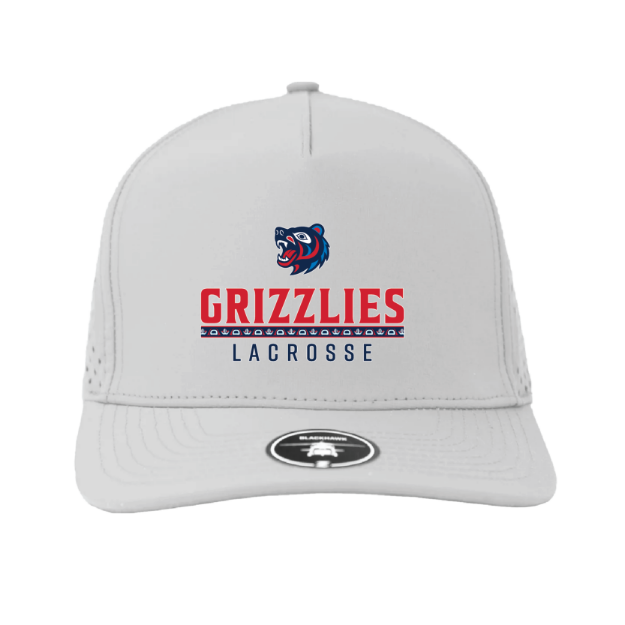 Picture of Blackhawk Hat (White)-GRIZZLIES LACROSSE STORE