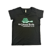 Picture of Women Vneck Tshirt (Black)-Greene Turtle Store