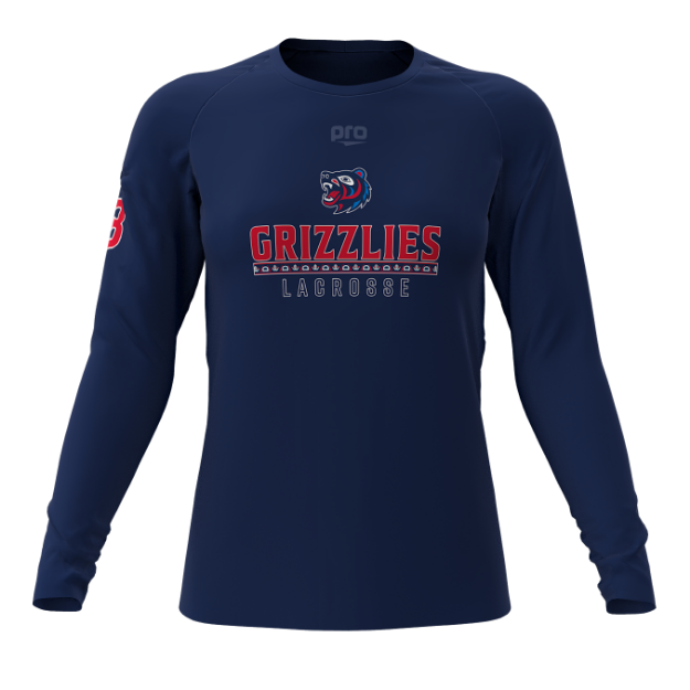 Picture of Women Long Sleeve Performance Shirt-GRIZZLIES LACROSSE STORE