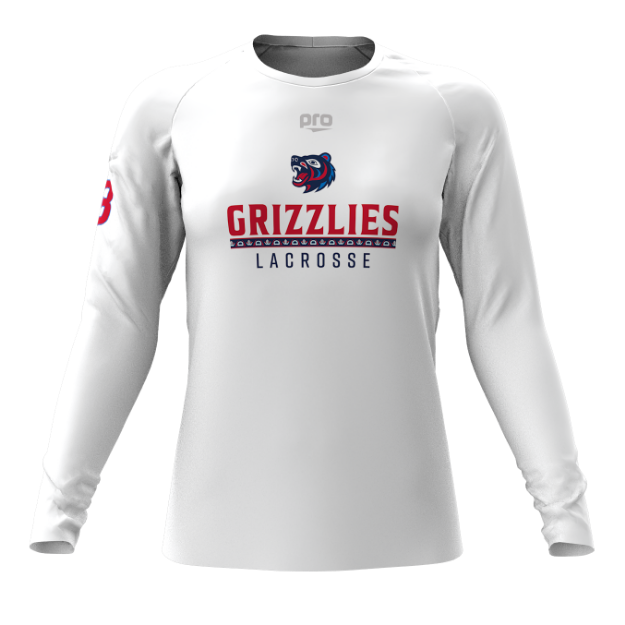 Picture of Women Long Sleeve Performance Shirt-GRIZZLIES LACROSSE STORE