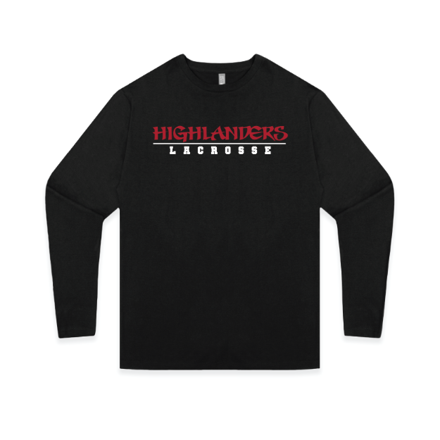 Picture of Long Sleeve Tshirt (Black)-Highlanders