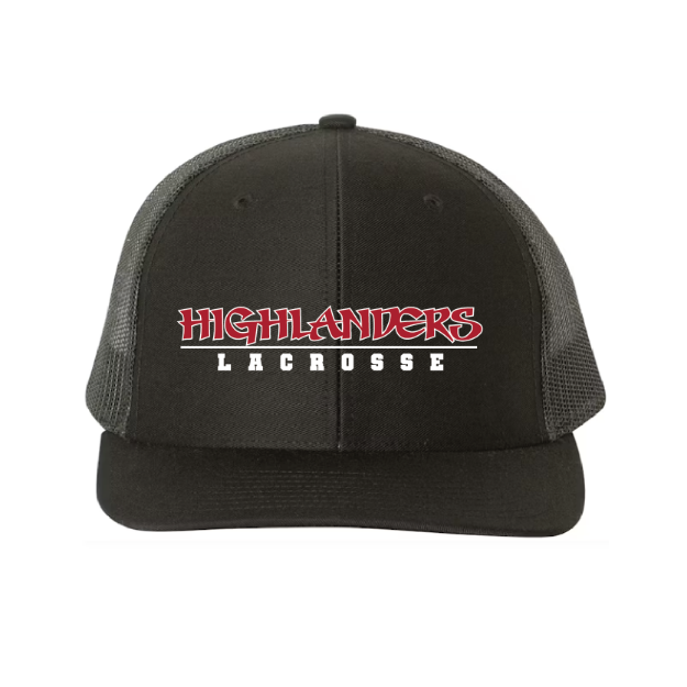 Picture of DTF-Mesh Snapback Hat - (Black/Black)-Highlanders
