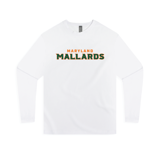 Picture of Long Sleeve Tshirt (White)-MDLL MALARDS