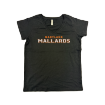 Picture of Women Vneck Tshirt (Black)-MDLL MALARDS