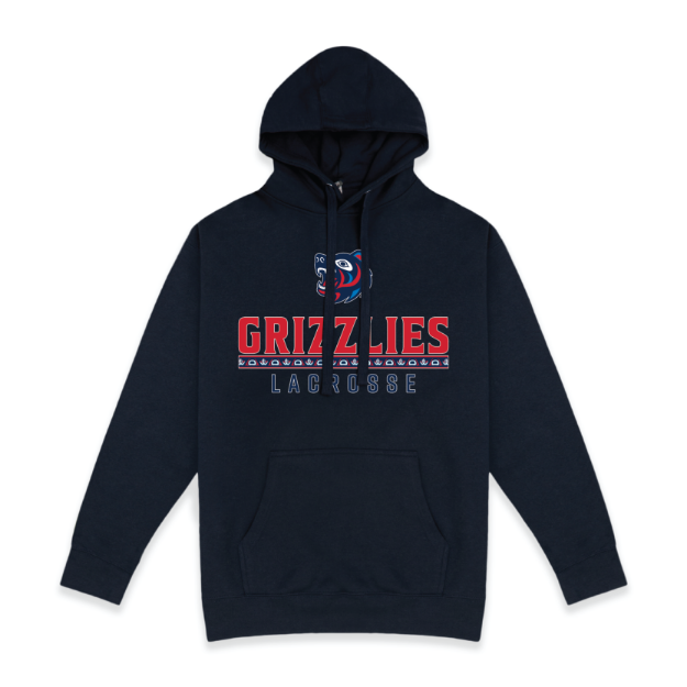 Picture of Pullover Fleece (Navy)-GRIZZLIES LACROSSE STORE