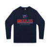 Picture of Long Sleeve Tshirt (Navy)-GRIZZLIES LACROSSE STORE