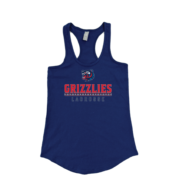 Picture of Women's Tank (Navy)-GRIZZLIES LACROSSE STORE