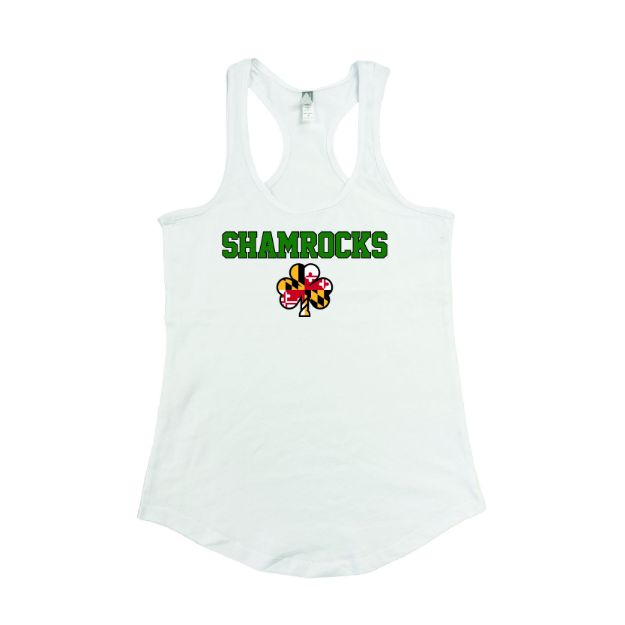 Picture of Women's Tank (White)-SHAMROCKS