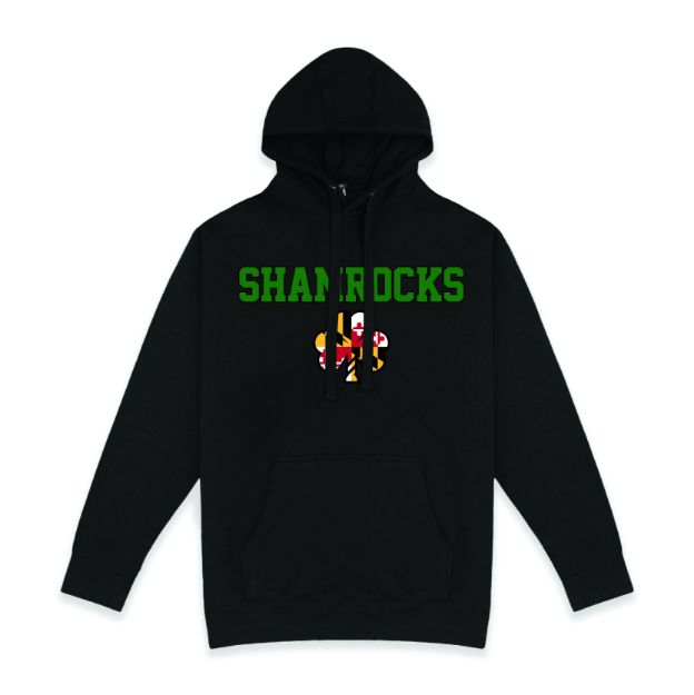 Picture of Pullover Fleece (Black)-SHAMROCKS