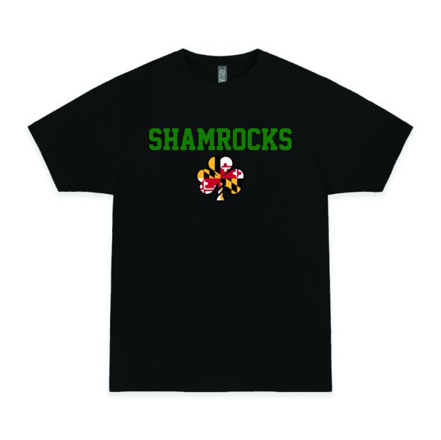 Picture of Short Sleeve Tshirt (Black)-SHAMROCKS