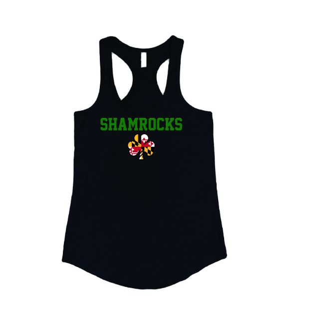 Picture of Women's Tank (Black)-SHAMROCKS