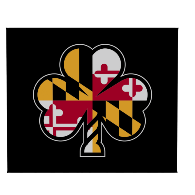 Picture of Water Repelent Picnic Blanket-SHAMROCKS