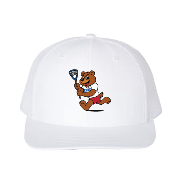 Picture of DTF-Mesh Snapback Hat - (White/White)-Cherry Creek Lacrosse