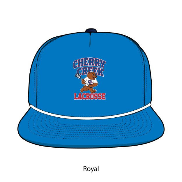 Picture of DTF-Rope Hat - (Royal/White Rope)-Cherry Creek Lacrosse