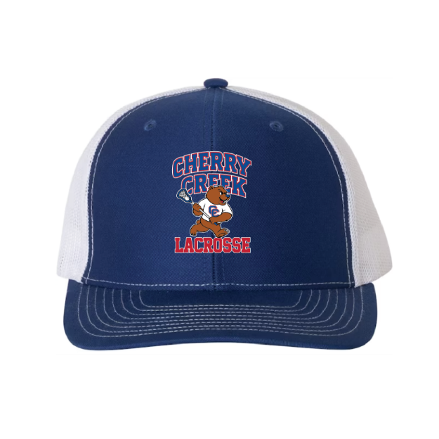 Picture of DTF-Mesh Snapback Hat - (Royal/White)-Cherry Creek Lacrosse