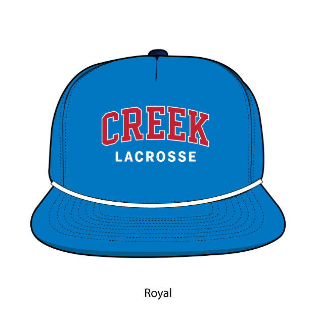 Picture of DTF-Rope Hat - (Royal/White Rope)-Cherry Creek Lacrosse