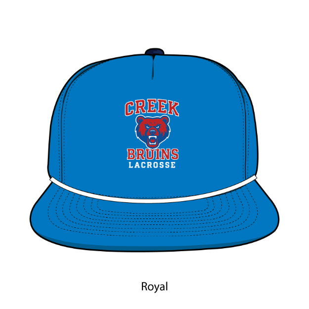 Picture of DTF-Rope Hat - (Royal/White Rope)-Cherry Creek Lacrosse