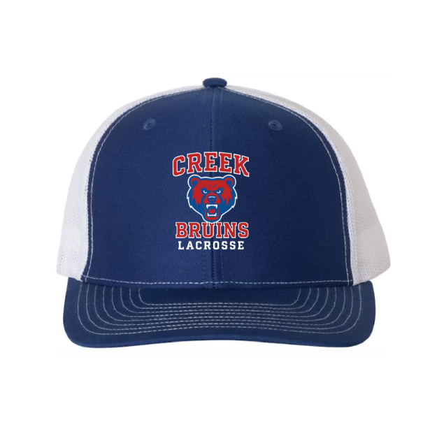 Picture of DTF-Mesh Snapback Hat - (Royal/White)-Cherry Creek Lacrosse