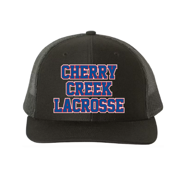 Picture of DTF-Mesh Snapback Hat - (Black/Black)-Cherry Creek Lacrosse