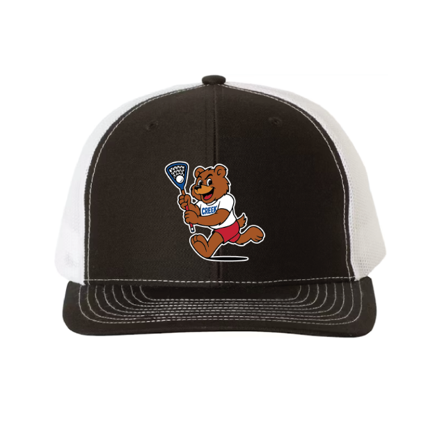 Picture of DTF-Mesh Snapback Hat - (Black/White)-Cherry Creek Lacrosse
