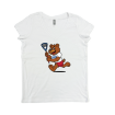 Picture of Women Vneck Tshirt (White)-Cherry Creek Lacrosse
