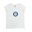 Picture of Women Vneck Tshirt (White)-Cage Heat
